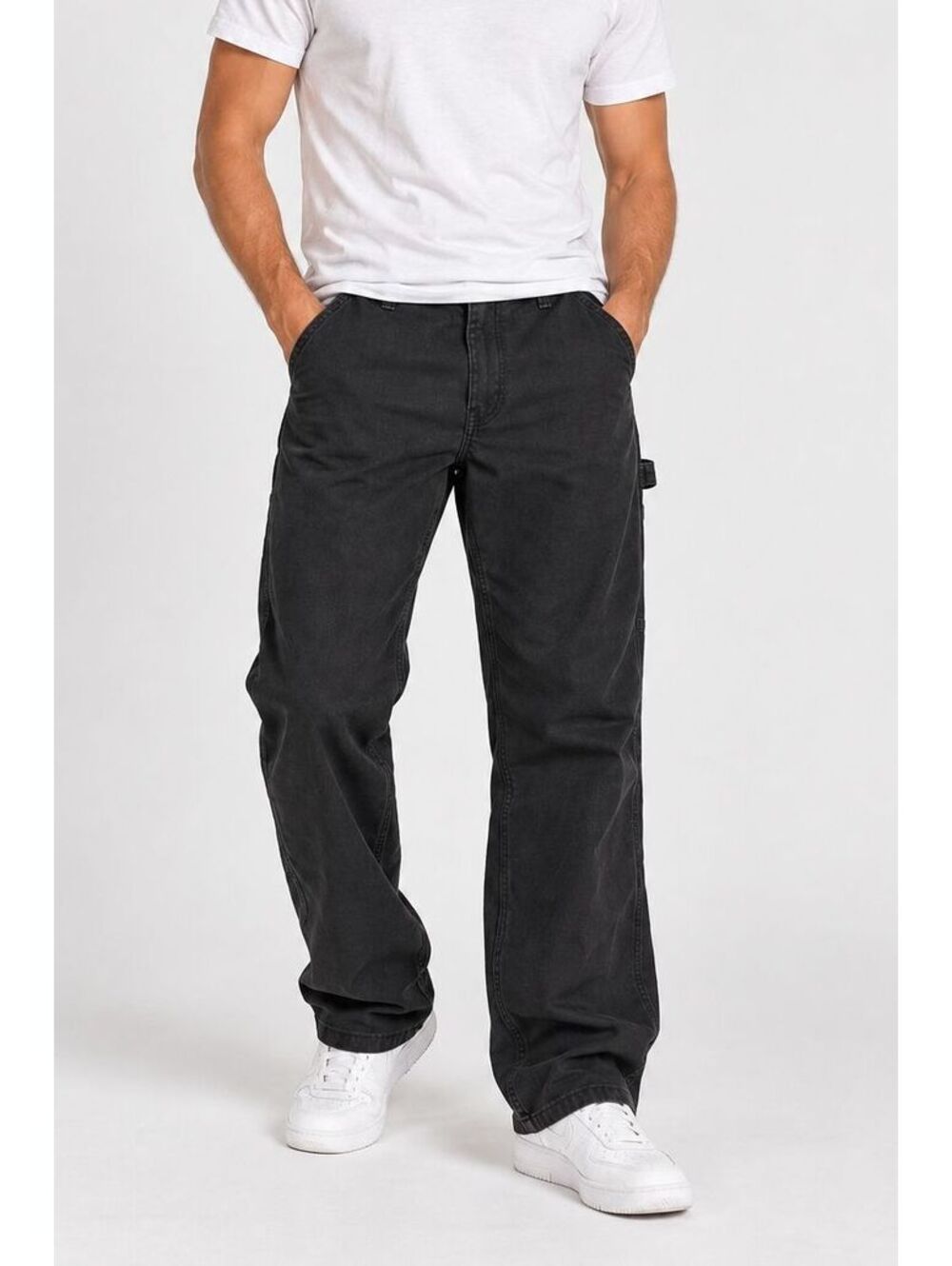 Hollister Epic Flex Carpenter Pants Men 34x34 Black Workwear Y2K Utility